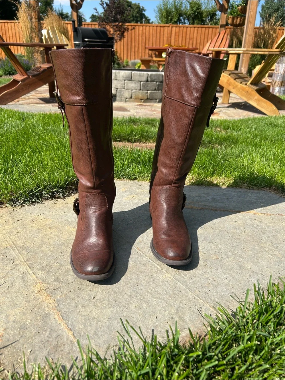 GH Bass wide calf, knee high Women’s Riding Boots.